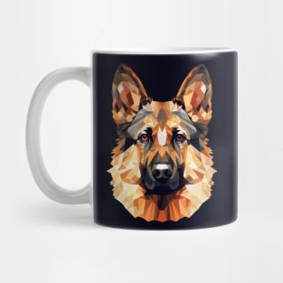 Geometric German Shepherd Mug